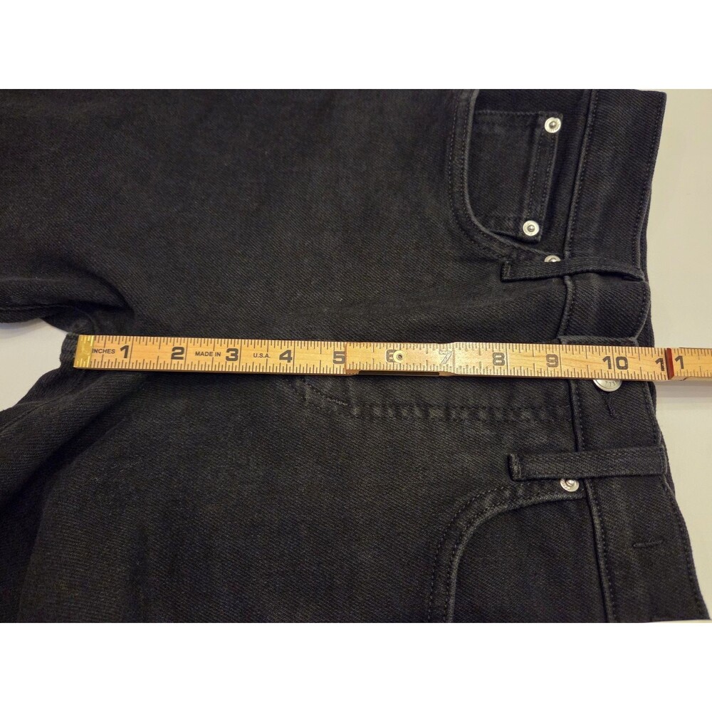 Madewell Stretch Flare Crop Jeans 26S Black High Rise NWT Comfort Denim Short - Picture 10 of 11